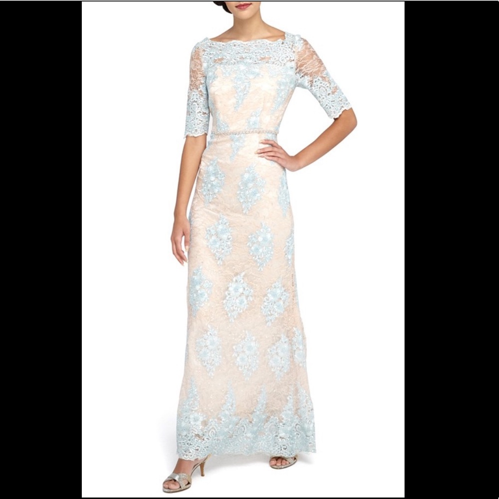 Tahari lace embellished dress size 4